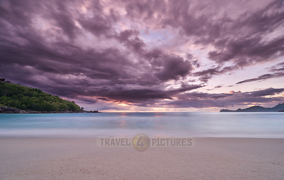 sunset at Anse Takamaka, Mahe