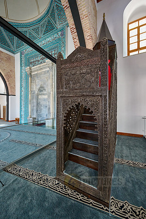 interior view of Alauddin Qayqubad Mosque, Konya