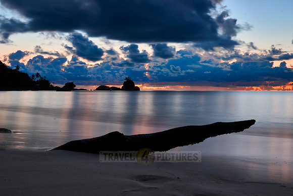 sunset at Anse Soleil
