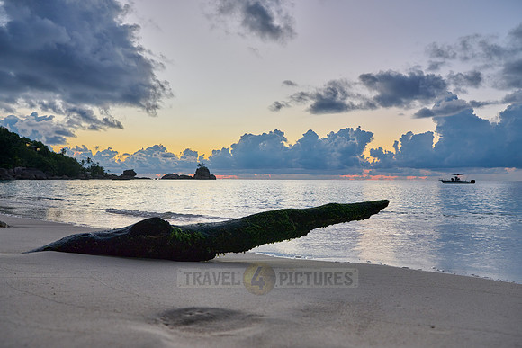 sunset at Anse Soleil