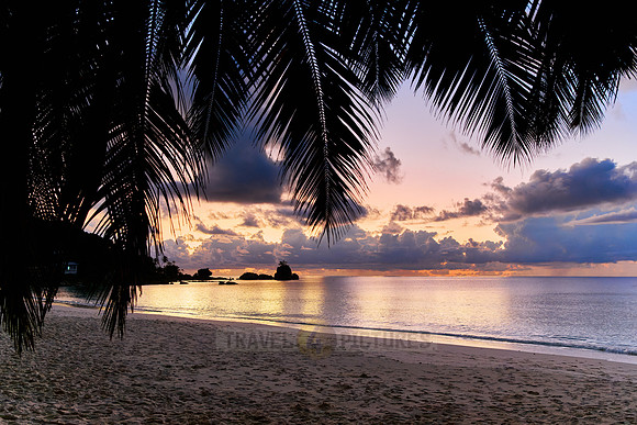 sunset at Anse Soleil