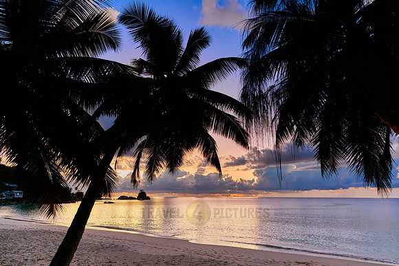sunset at Anse Soleil