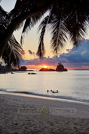 sunset at Anse Soleil