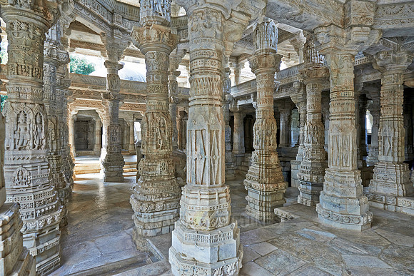 stone carved columns