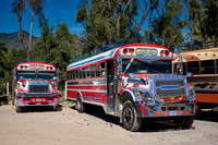 traditional colorful local busses in Antigua 1, Guatelmala 01-2026