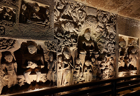 stone carvings of Cave No. 26 of Ajanta caves