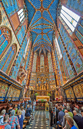 Interior shot of St. Mary's Basilica