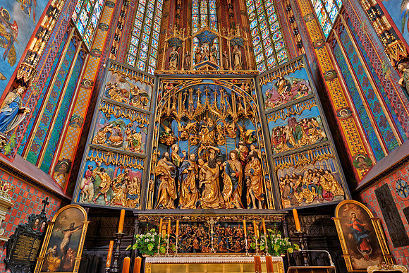 Interior shot of St. Mary's Basilica