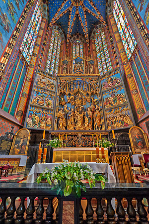 Interior shot of St. Mary's Basilica