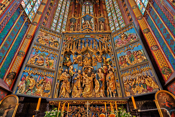 Interior shot of St. Mary's Basilica