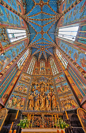 Interior shot of St. Mary's Basilica