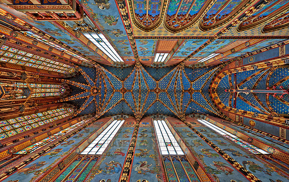 Interior shot of St. Mary's Basilica