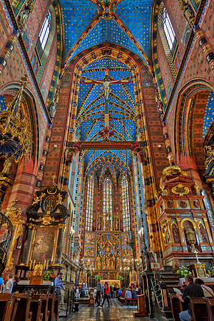 Interior shot of St. Mary's Basilica