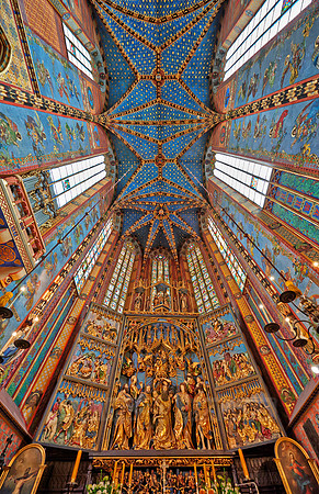 Interior shot of St. Mary's Basilica