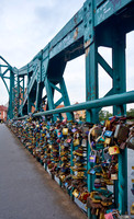 love locks at Tumski Bridge