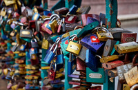 love locks at Tumski Bridge