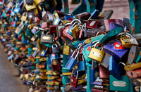 love locks at Tumski Bridge