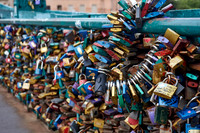love locks at Tumski Bridge