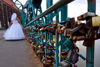 love locks at Tumski Bridge