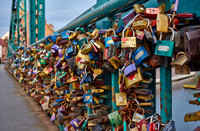 love locks at Tumski Bridge