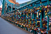 love locks at Tumski Bridge