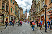 pedestrian area with St. Mary's Basilica