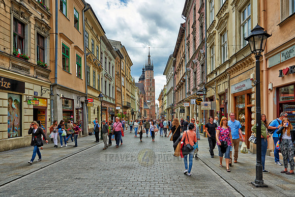 pedestrian area with St. Mary's Basilica