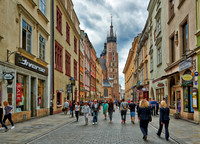 pedestrian area with St. Mary's Basilica