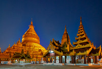 NIGHT SHOT GOLDEN SHWEZIGON PAGODA