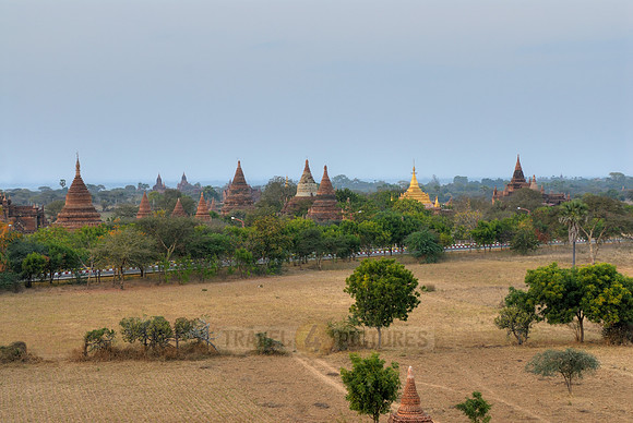 sunset over Bagan