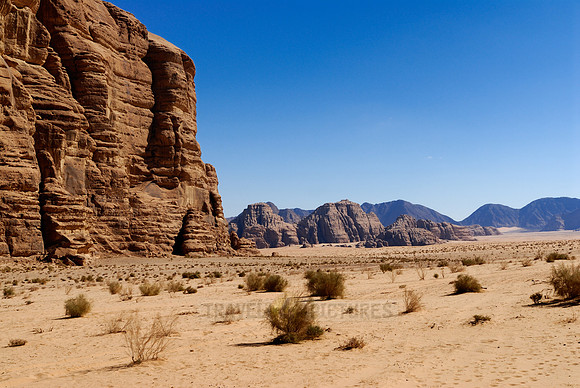 desert landscape of Wadi Rum