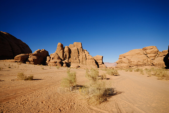 desert landscape of Wadi Rum