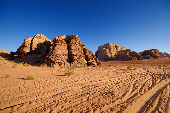 desert landscape of Wadi Rum