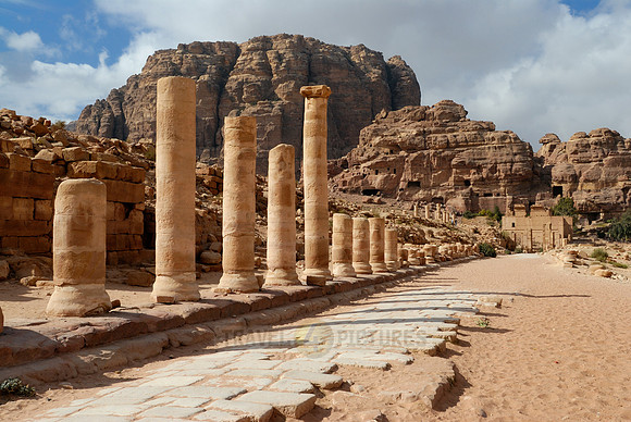 CARDO MAXIMUS, Nabataean ancient town Petra, Jordan