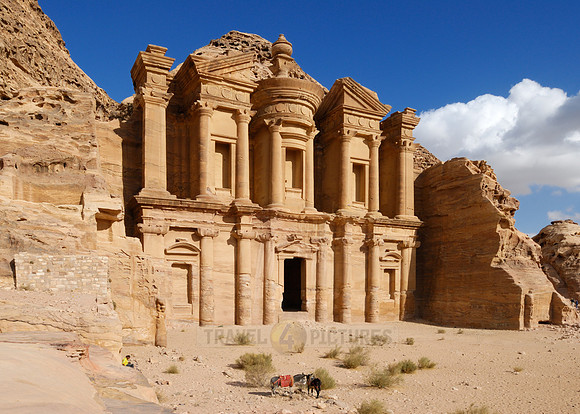 The Monastery El Deir, Nabataean ancient town Petra, Jordan