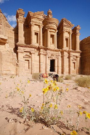 The Monastery El Deir, Nabataean ancient town Petra, Jordan