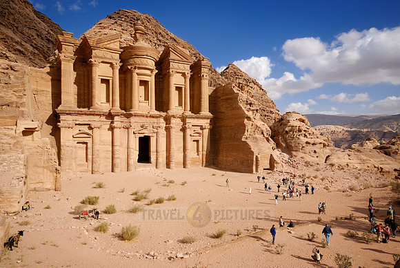 The Monastery El Deir, Nabataean ancient town Petra, Jordan