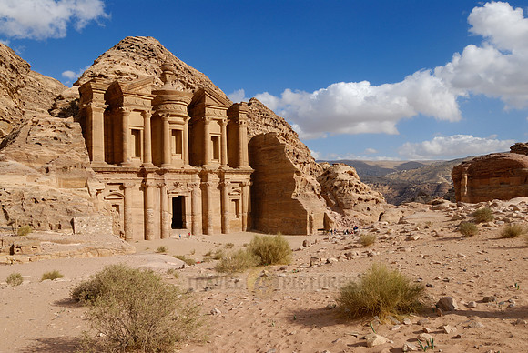 The Monastery El Deir, Nabataean ancient town Petra, Jordan