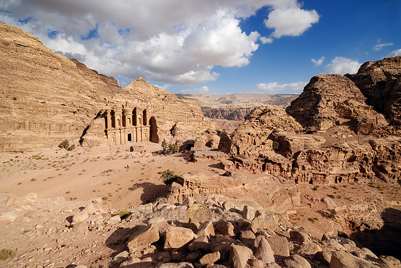 The Monastery El Deir, Nabataean ancient town Petra, Jordan