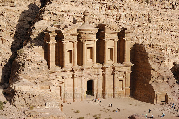 The Monastery El Deir, Nabataean ancient town Petra, Jordan
