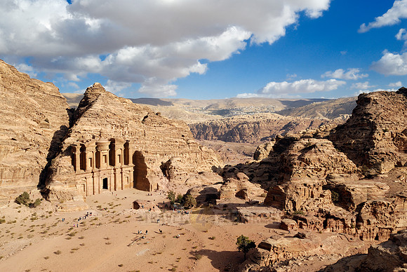 The Monastery El Deir, Nabataean ancient town Petra, Jordan