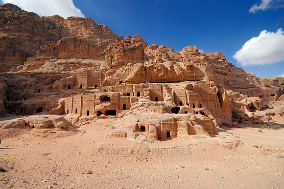 Street of Facades, Nabataean ancient town Petra, Jordan