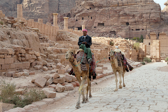 CARDO MAXIMUS, Nabataean ancient town Petra, Jordan