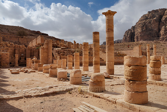 Great Temple, Nabataean ancient town Petra, Jordan