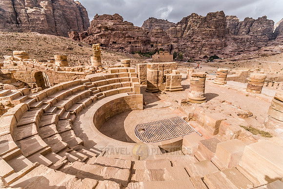 the Great Temple, Nabataean ancient town Petra, Jordan