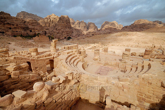 the Great Temple, Nabataean ancient town Petra, Jordan