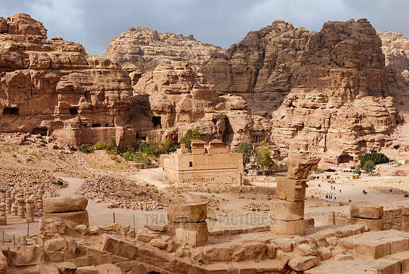 Qasr el Bint, Nabataean ancient town Petra, Jordan