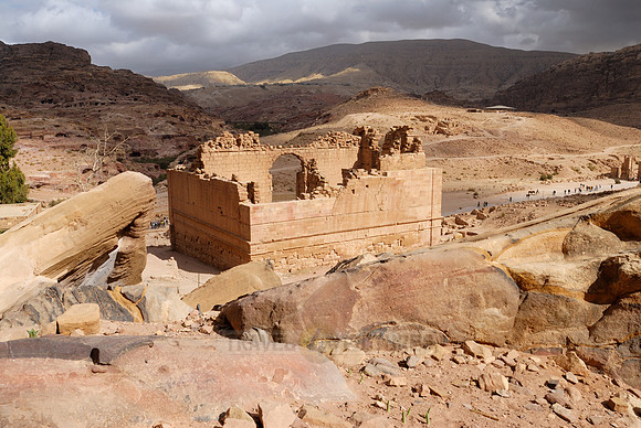 Qasr el Bint, Nabataean ancient town Petra, Jordan