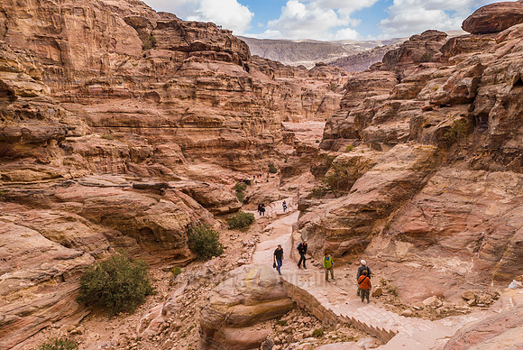 Nabataean ancient town Petra, Jordan, Arabia