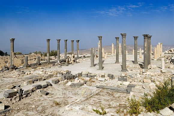 The Basilica Terrace, Ruins of Umm Qays, Jordan